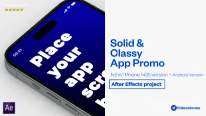 Solid App Promo 3d Mobile App Mockup Demonstration Video Product Promo template preview