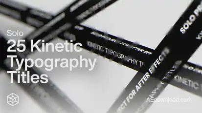 Solo - 25 Kinetic Typography Titles Titles template preview