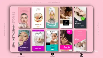 Spa Instagram Stories Product Promo template preview