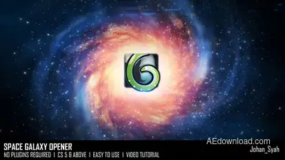 Space Galaxy Opener Openers template preview