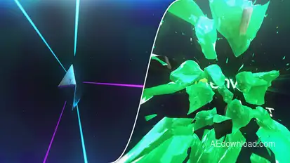 Space Metal Destruction Logo Logo Stings template preview