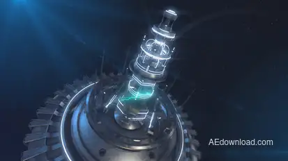 Space Station Core Logo Reveal Logo Stings template preview