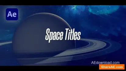 Space Titles Openers template preview