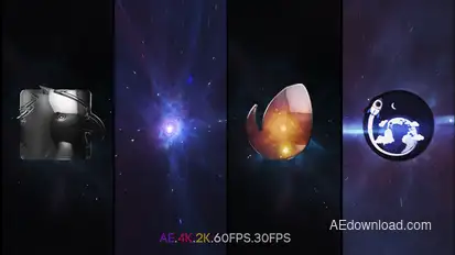 Space Vortex Logo Intro Logo Stings template preview