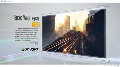 Space Warp Display Video Displays template preview