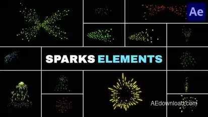 Sparks Elements for After Effects Elements template preview
