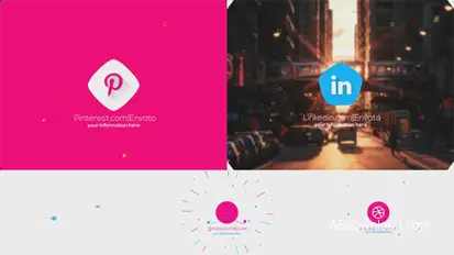 Atomic Orbit Logo Reveal – Dynamic 2D Intro Animation with Geometric Shapes, Rotating Lines Logo Stings template preview