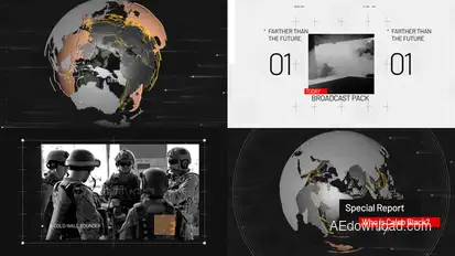 Special Report News Broadcast Pack broadcast-packages template preview