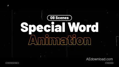Special Word Animation | After Effects Titles template preview
