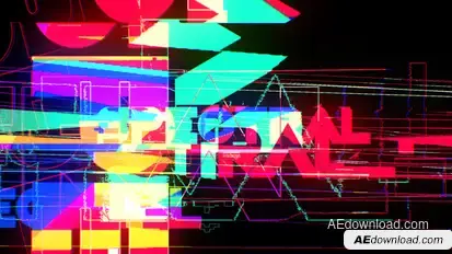 Spectral Glitch Title Opener Titles template preview