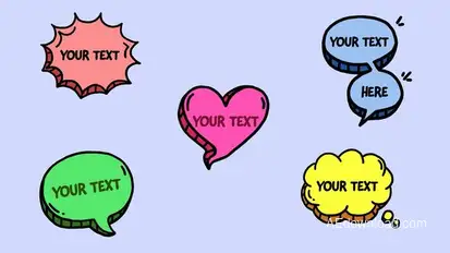 Speech Bubbles Pack Openers template preview