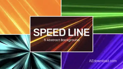 Speed Line Background Loop Elements template preview