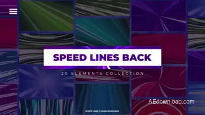 Speed Lines Backgrounds Elements template preview