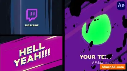 Speedlines Rock Logo Opener [After Effects] Logo Stings template preview