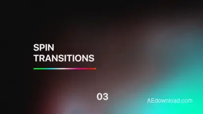 Spin Transitions for After Effects Vol. 03 Elements template preview