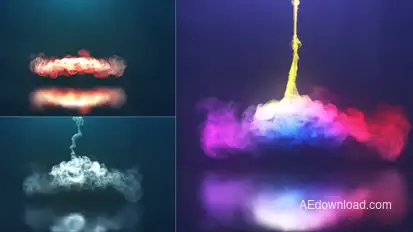 Spiral Smoke Reveal Logo Stings template preview