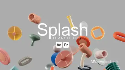 Splash Transitions Elements template preview