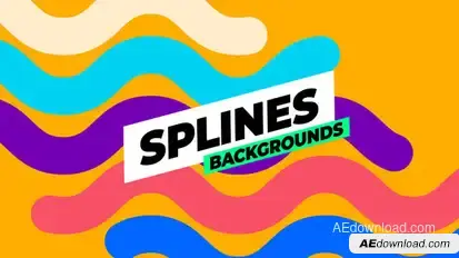 Splines Backgrounds Elements template preview