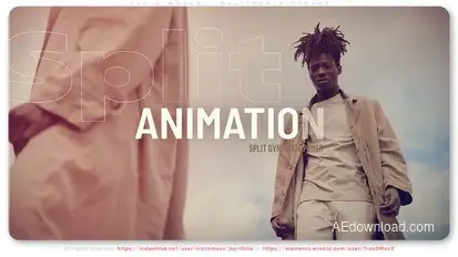 Split Dynamic Opener Video Displays template preview