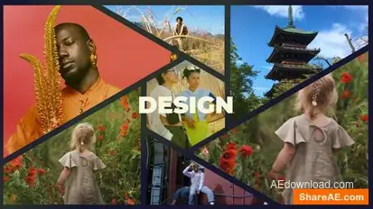 Split Screen Gallery Slideshow Openers template preview