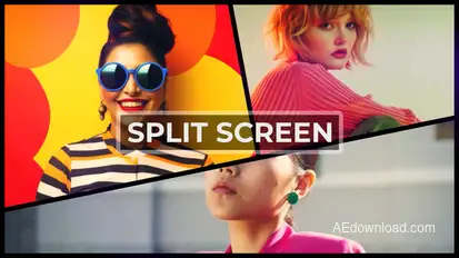 Split Screen Intro Openers template preview