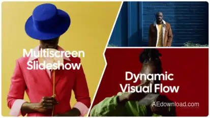 Split Screen Slideshow Openers template preview