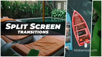 Split Screen Transitions Elements template preview