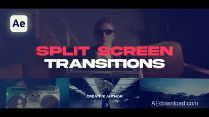 Split Screen Transitions Elements template preview