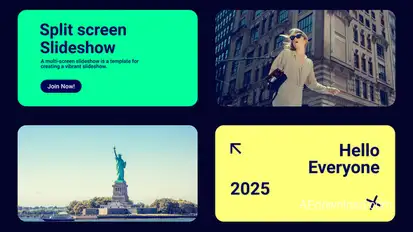 Splitscreen Slideshow Openers template preview