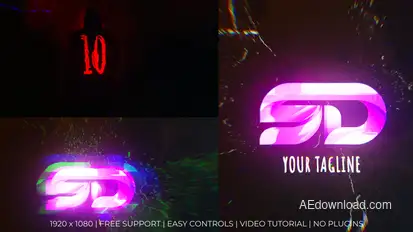 Spooky Countdown Logo Reveal Logo Stings template preview