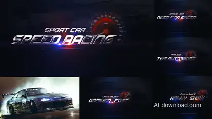 Sport Event Promo / Trailer  / Rally  / Car  / Drift Car broadcast-packages template preview