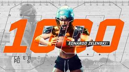 Sport Event Slides Video Displays template preview