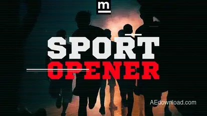 Sport Glitch Opener Openers template preview