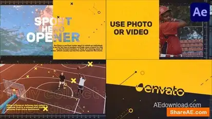Sport Hero Opener for After Effects Openers template preview