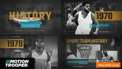 Sport History Slideshow Openers template preview