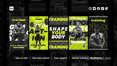 Sport Instagram Reels Product Promo template preview