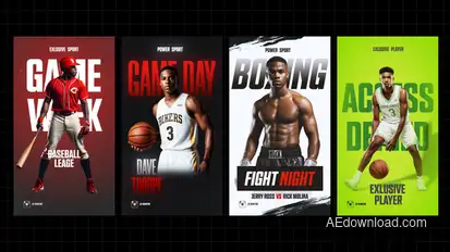 Sport Instagram Reels Openers template preview