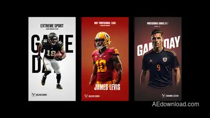 Sport Instagram / Reels Openers template preview