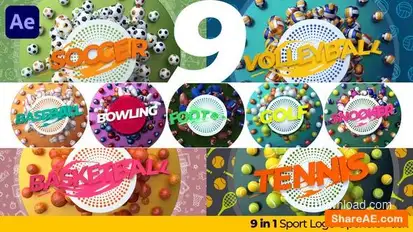 Sport Logo Openers Pack Logo Stings template preview