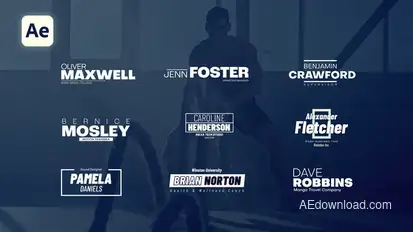 Sport Lower Thirds Elements template preview