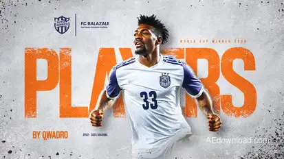 Sport Player Intro Openers template preview