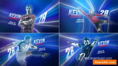 Sport Player Slideshow Openers template preview