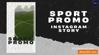 Sport Promo Instagram Stories & Reels Openers template preview