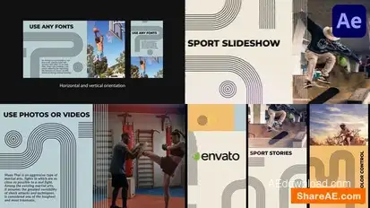 Sport Slideshow for After Effects Openers template preview