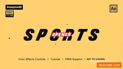 Sport Slideshow Opener Openers template preview