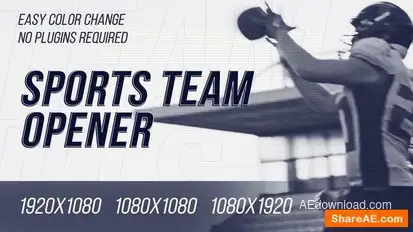 Sport Team Opener Openers template preview