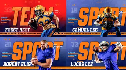 Sport Team / Player Introducing broadcast-packages template preview