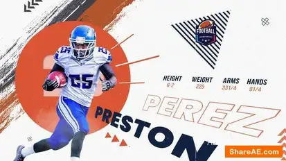 Sport Team Player Introducing // Team Intro Openers template preview