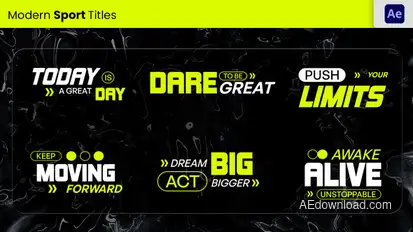 Sport Title Titles template preview