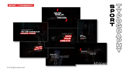 Sport Typography | After Effects Titles template preview